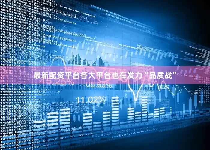 最新配资平台各大平台也在发力“品质战”